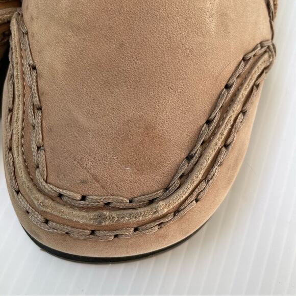 Bed/stu mens slip on leather loafer stitching detail size 13 tan - Picture 4 of 14